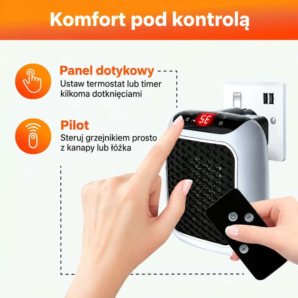 Panel dotykowy i pilot RapidHeat